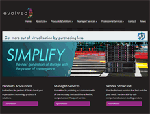 Tablet Screenshot of evolvedis.com